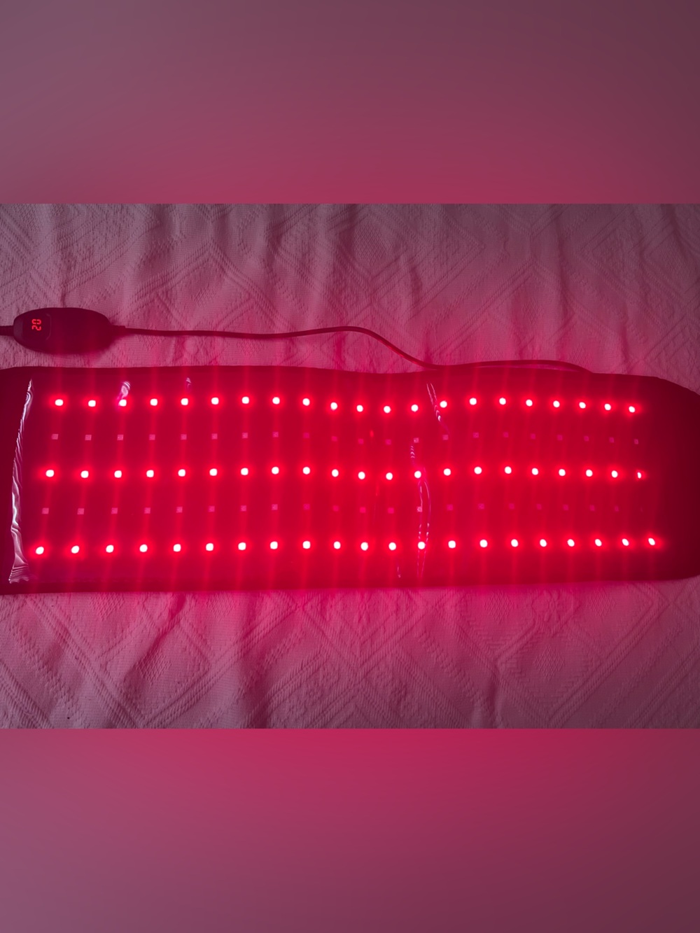 Red LED for stomach tighten